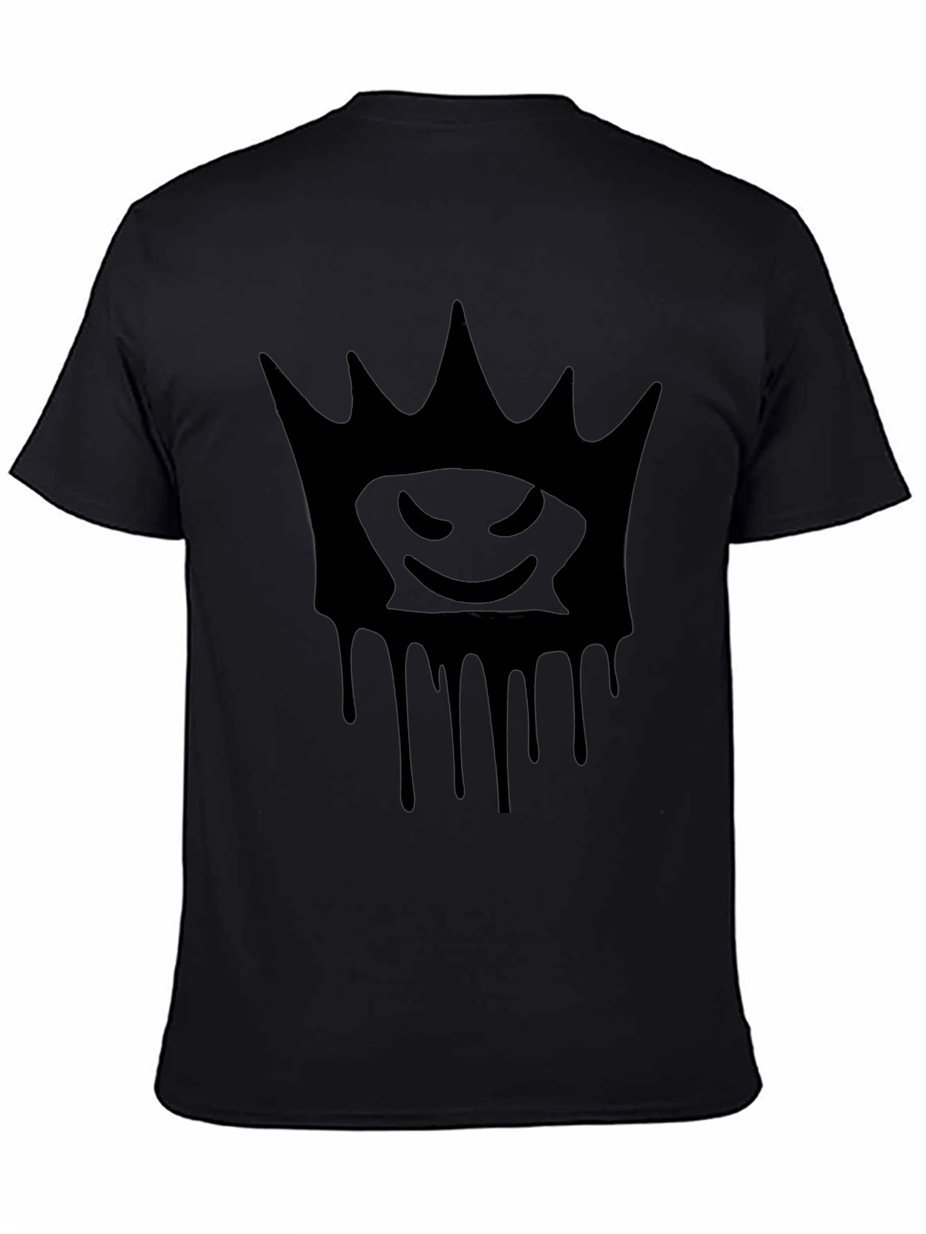 Crown Drip Graphic T-Shirt - Mens Black Tee