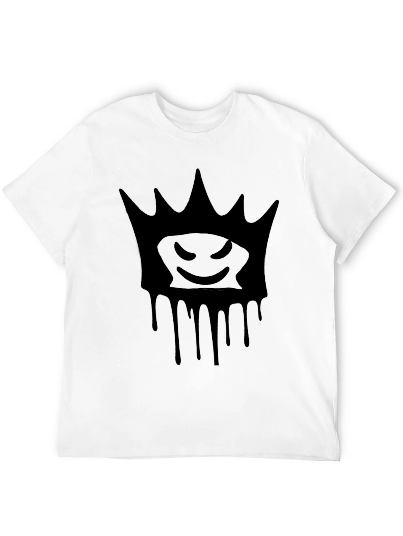 Crown Drip Graphic T-Shirt - Mens Black Tee