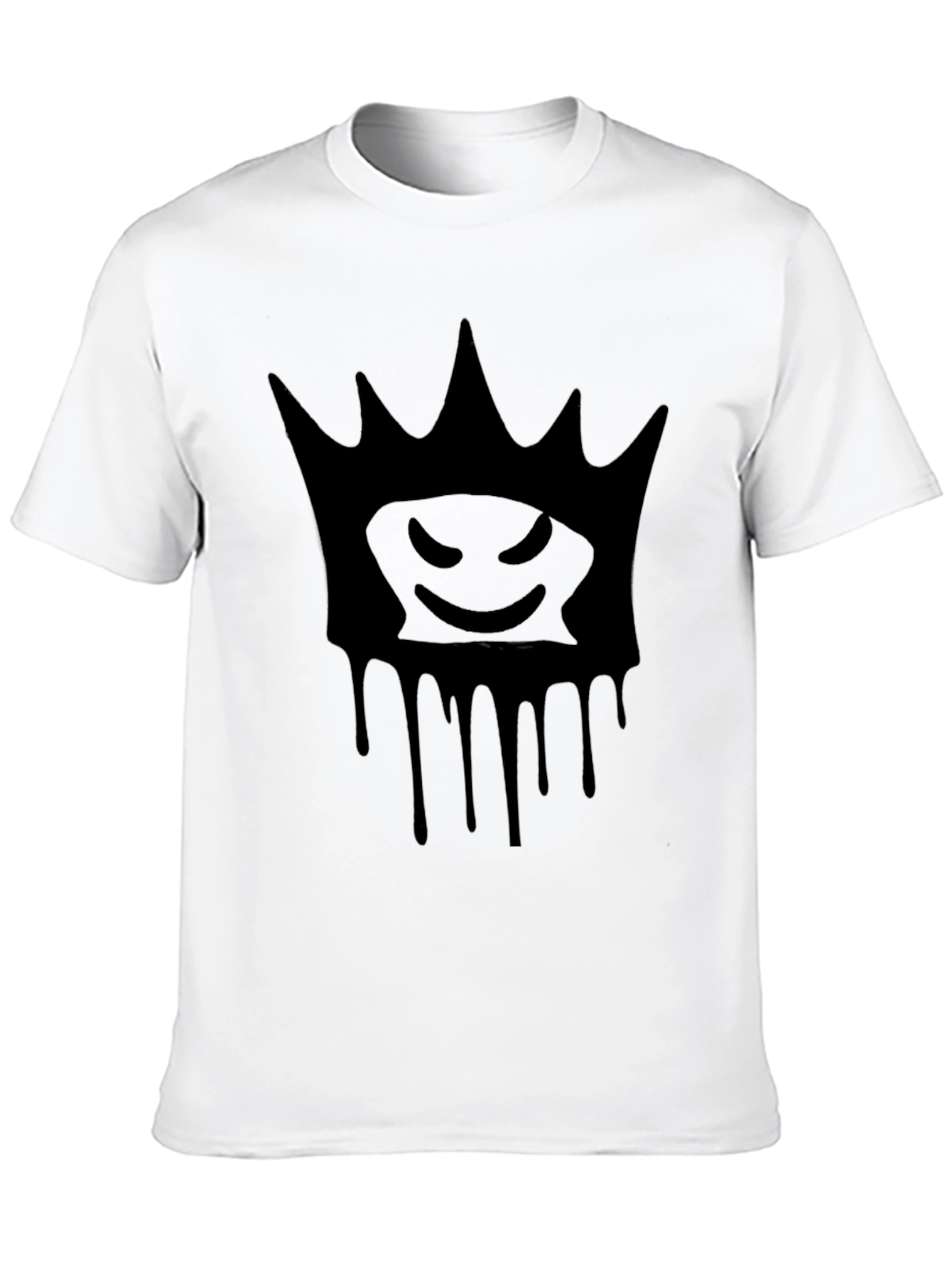 Crown Drip Graphic T-Shirt - Mens Black Tee