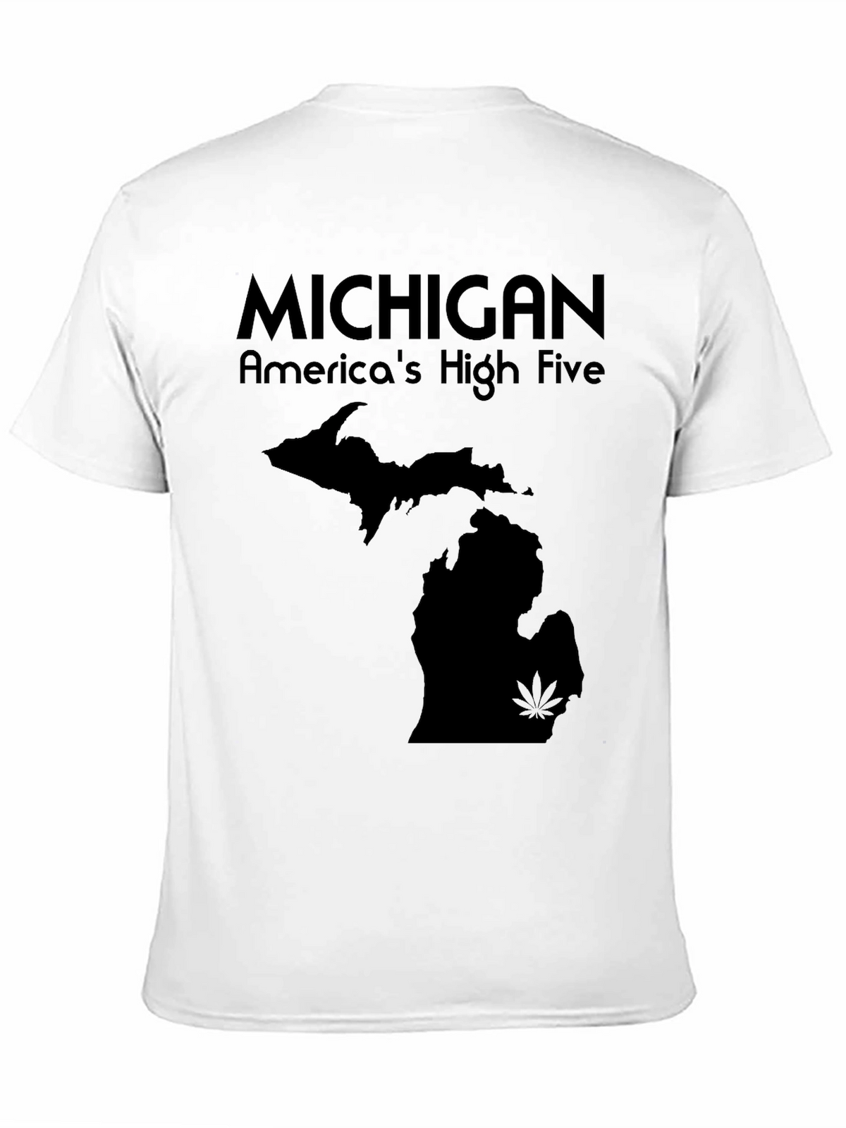 Michigan Americas High Five Black T-Shirt