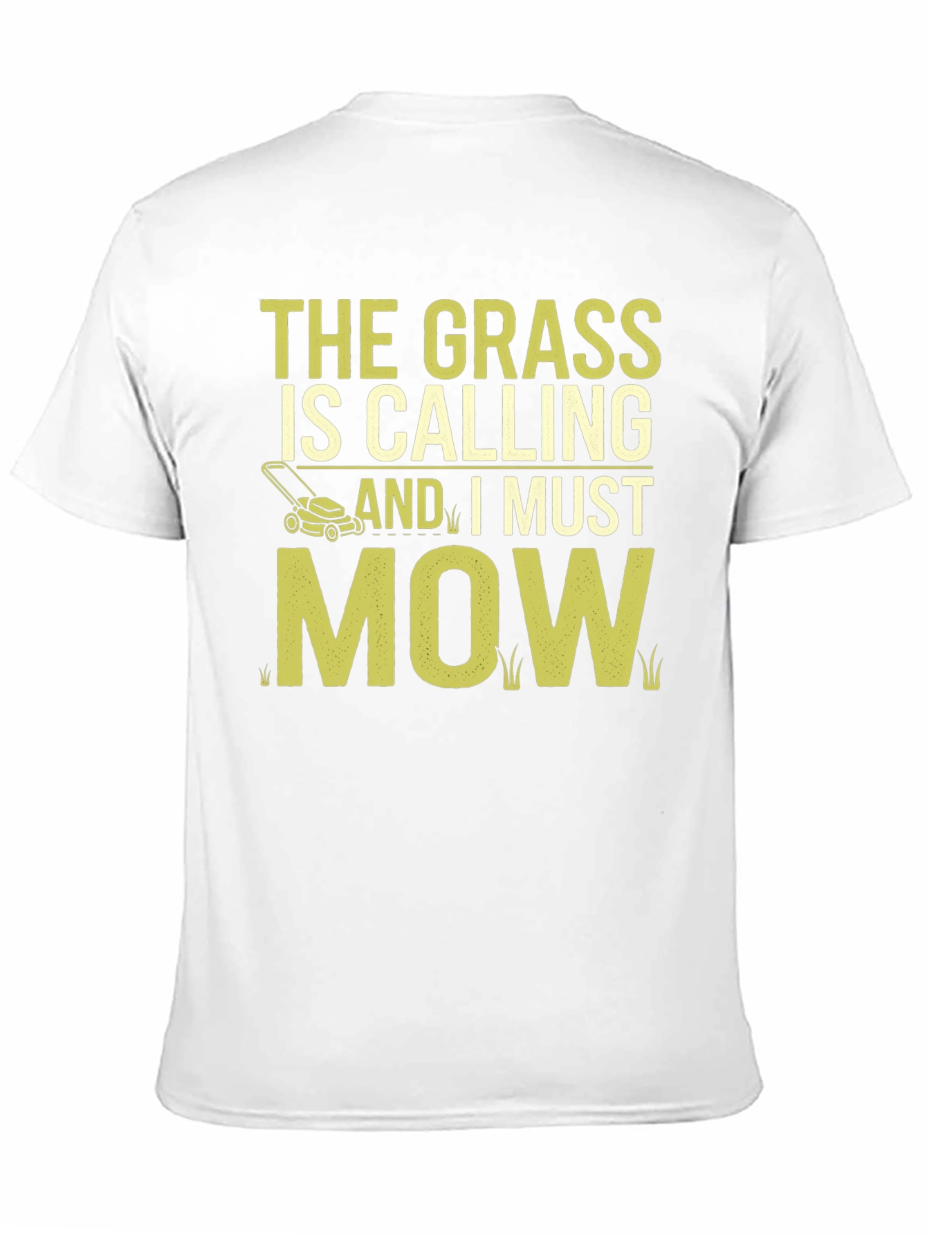 The Grass Is Calling Funny Lawn Mowing T-Shirt