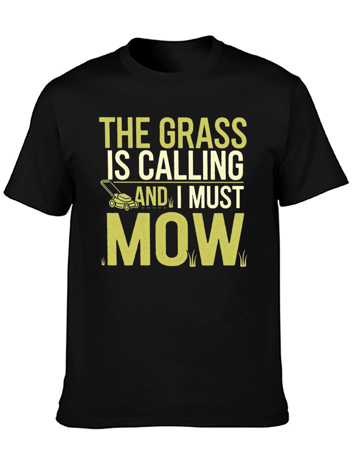 The Grass Is Calling Funny Lawn Mowing T-Shirt