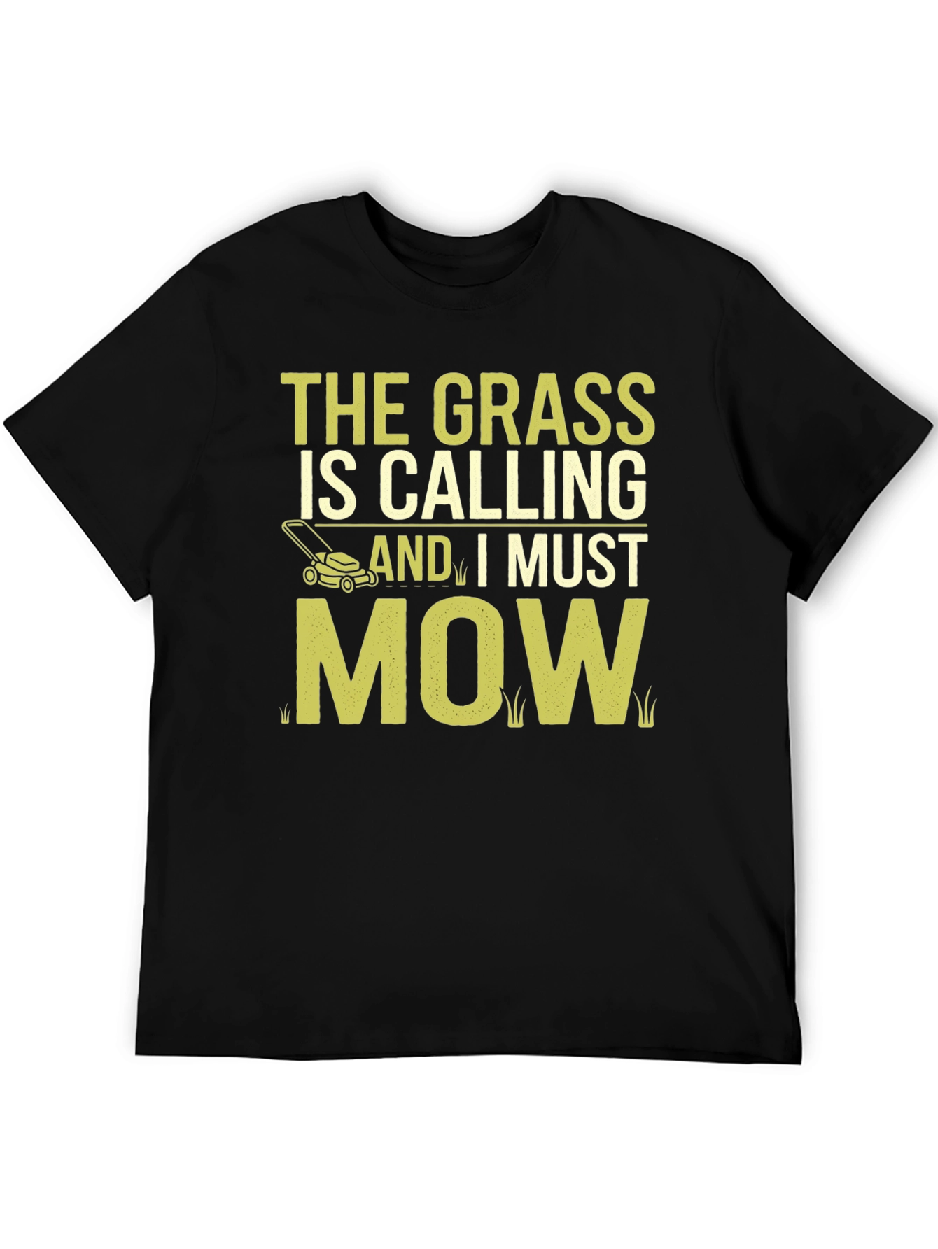 The Grass Is Calling Funny Lawn Mowing T-Shirt