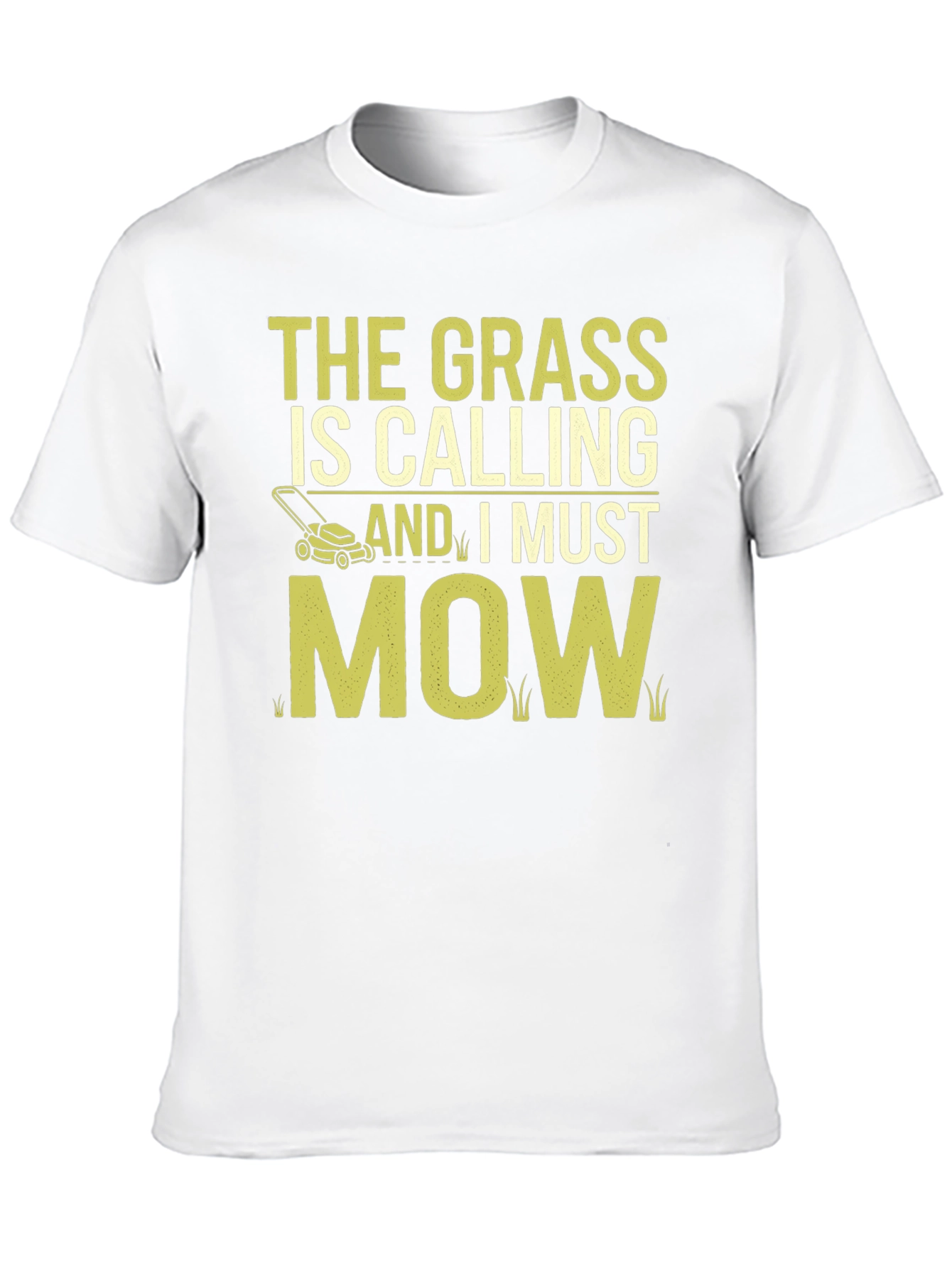 The Grass Is Calling Funny Lawn Mowing T-Shirt