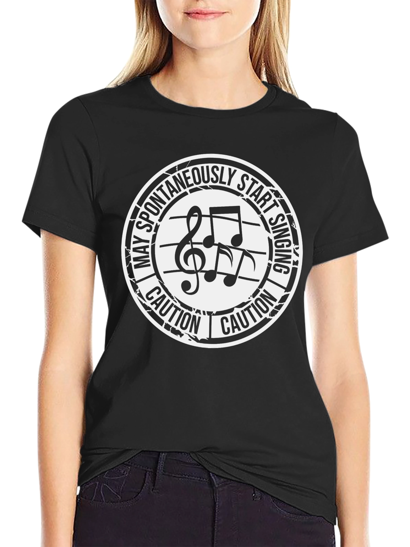 Caution May Spontaneously Start Singing T-Shirt