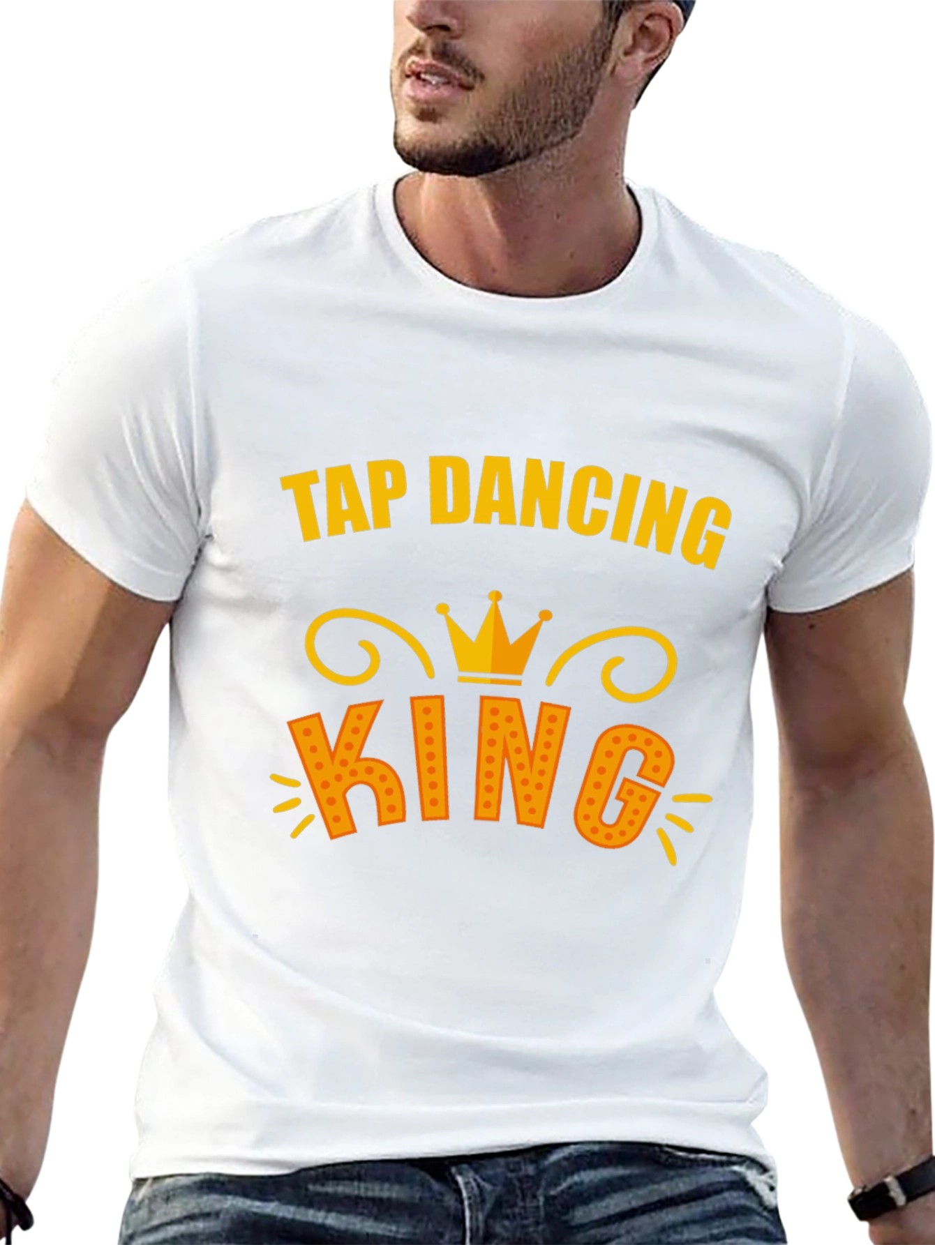 Tap Dancing King T-Shirt - Black Cotton Tee