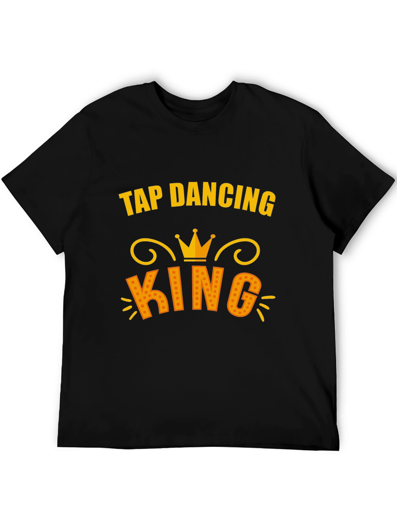 Tap Dancing King T-Shirt - Black Cotton Tee