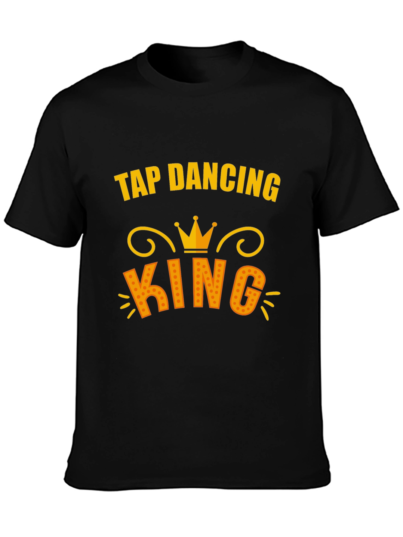 Tap Dancing King T-Shirt - Black Cotton Tee