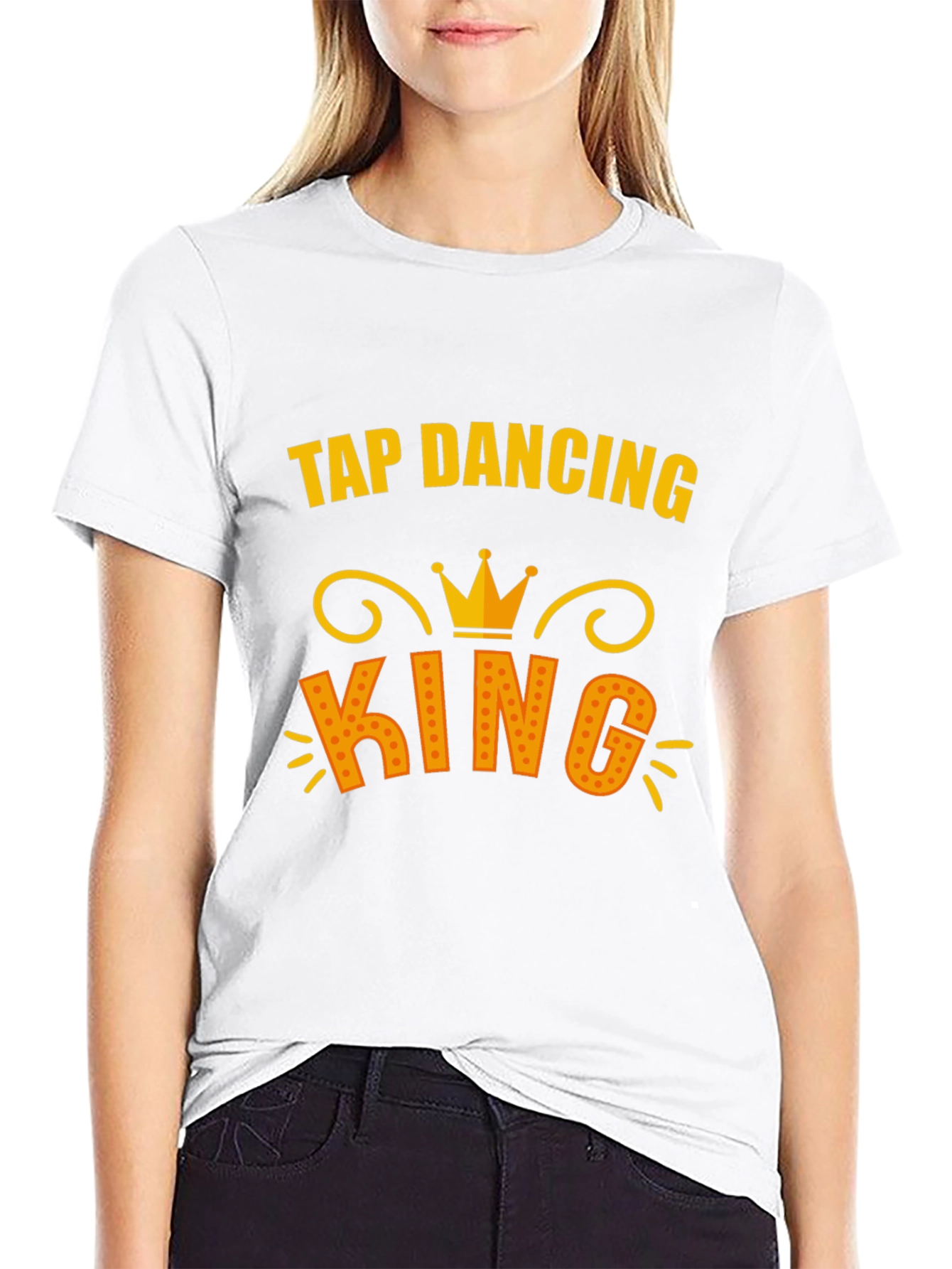 Tap Dancing King T-Shirt - Black Cotton Tee