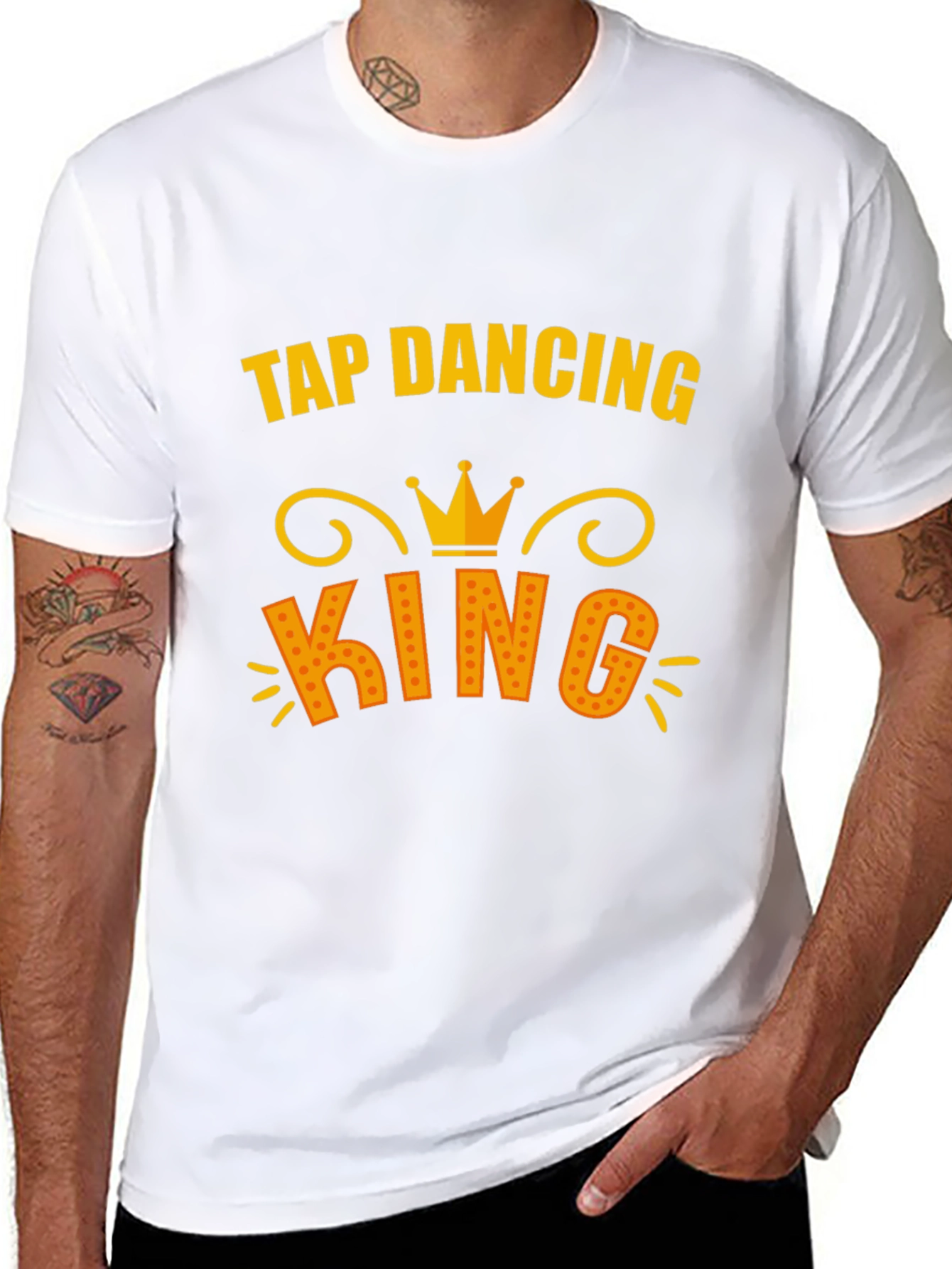 Tap Dancing King T-Shirt - Black Cotton Tee