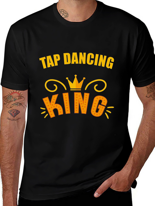 Tap Dancing King T-Shirt - Black Cotton Tee