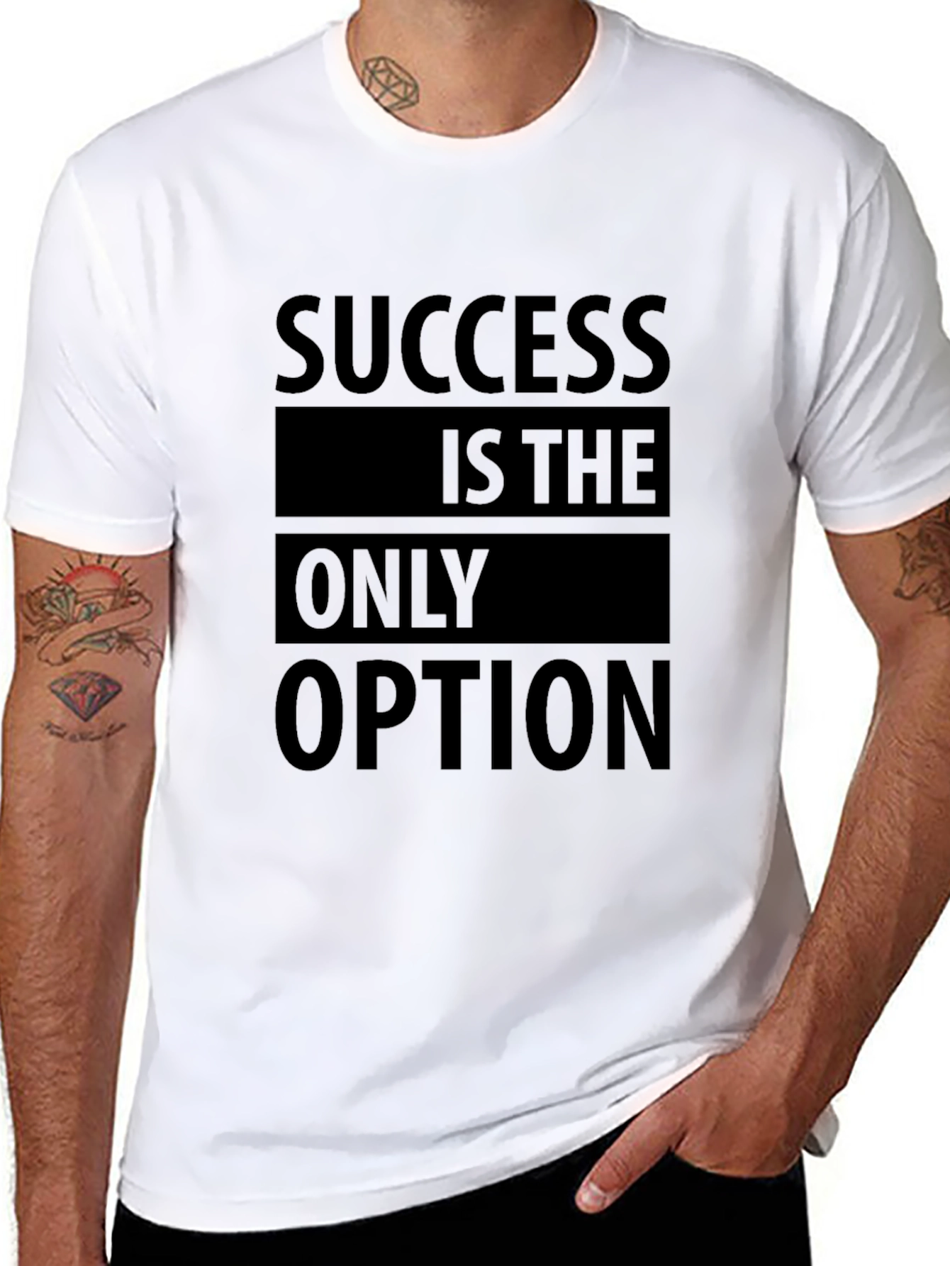 Success Is The Only Option - Black T-Shirt