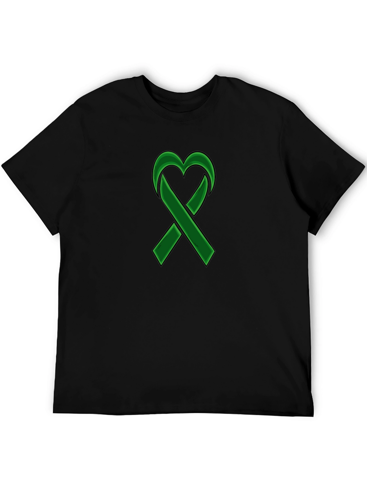 Green Ribbon Heart Awareness T-Shirt
