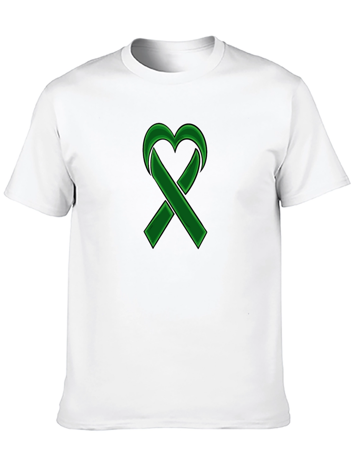 Green Ribbon Heart Awareness T-Shirt