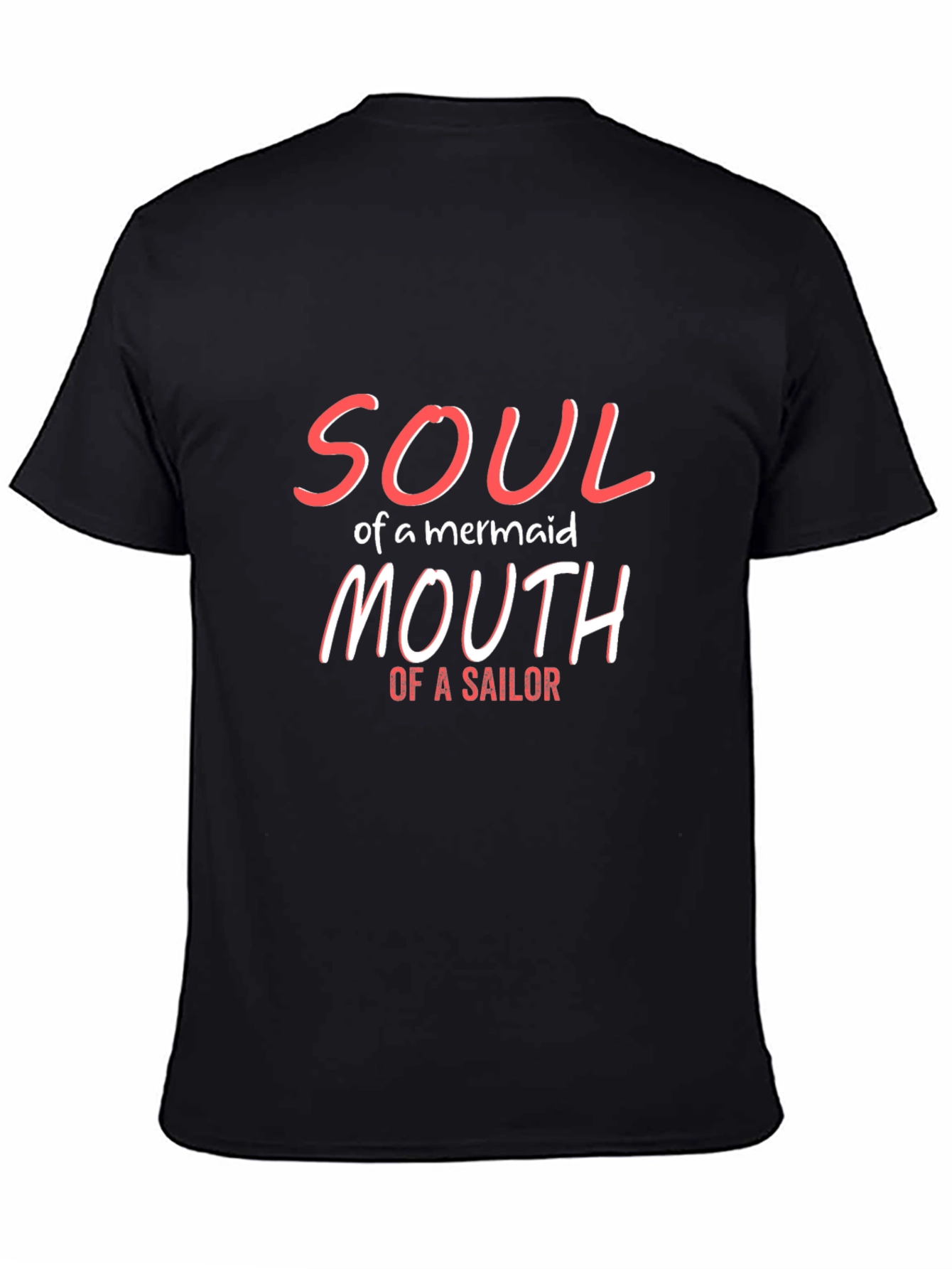 Soul of a Mermaid T-Shirt - Black Graphic Tee