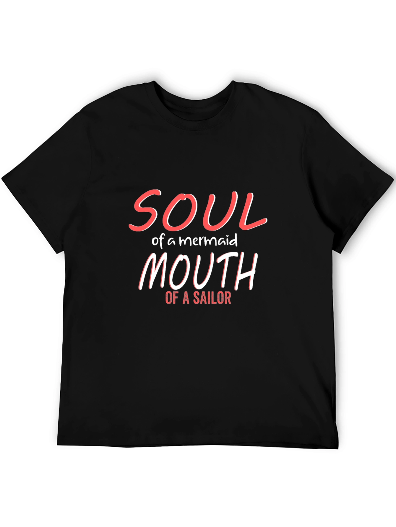 Soul of a Mermaid T-Shirt - Black Graphic Tee