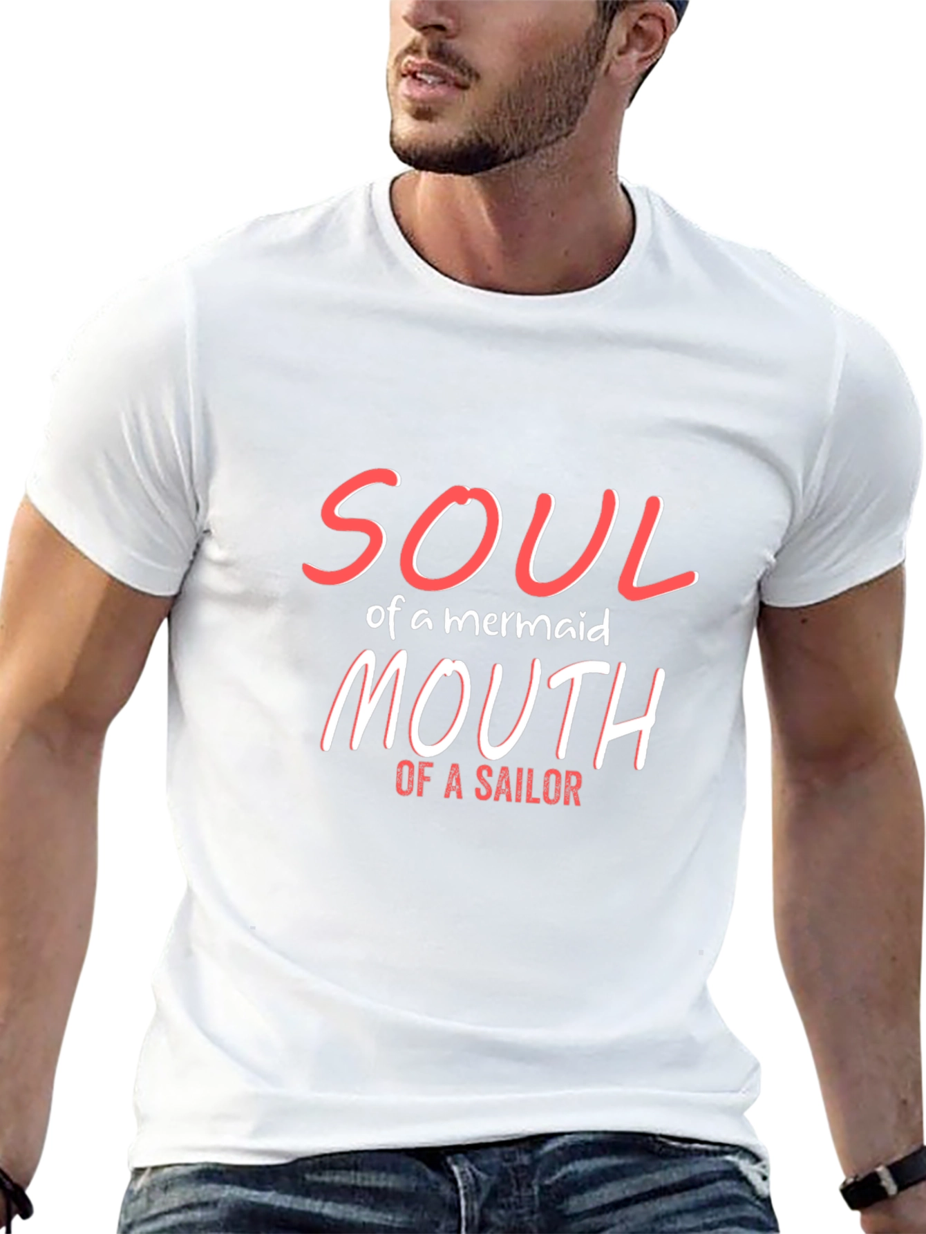Soul of a Mermaid T-Shirt - Black Graphic Tee