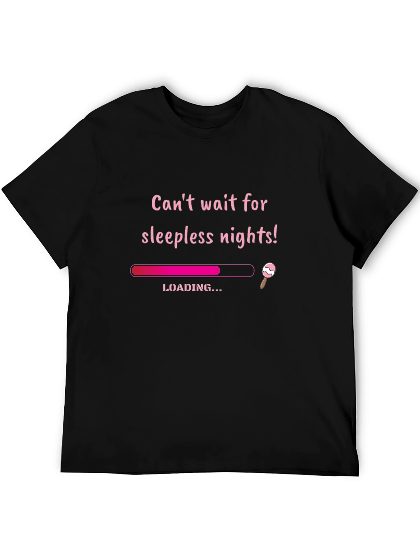 Sleepless Nights Loading Funny Graphic T-Shirt