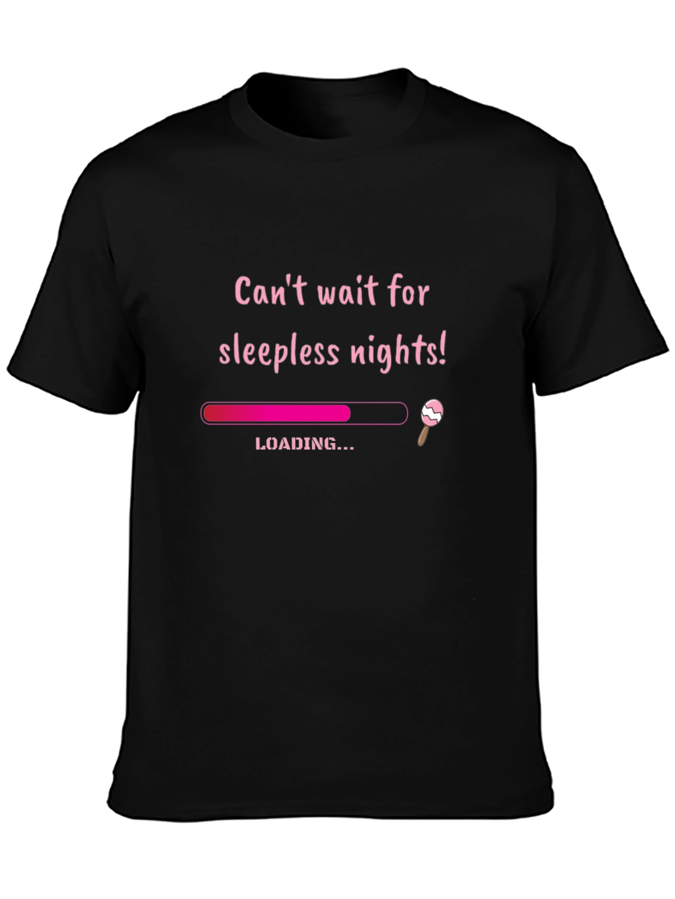 Sleepless Nights Loading Funny Graphic T-Shirt