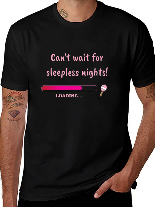 Sleepless Nights Loading Funny Graphic T-Shirt