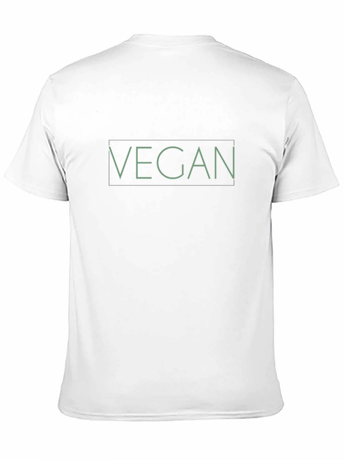 Vegan Statement T-Shirt - Black Crew Neck Tee
