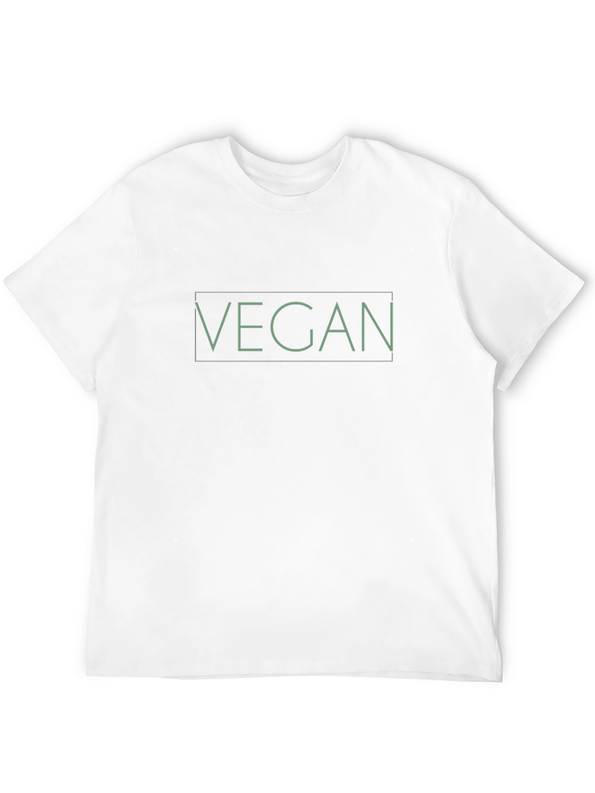 Vegan Statement T-Shirt - Black Crew Neck Tee