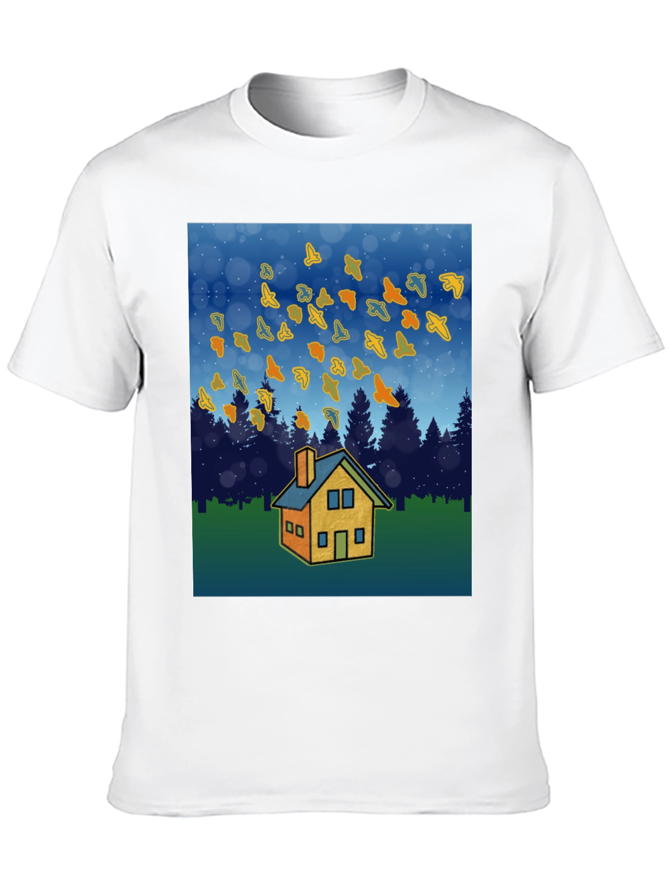 Autumn Home T-Shirt - Cozy Fall Design