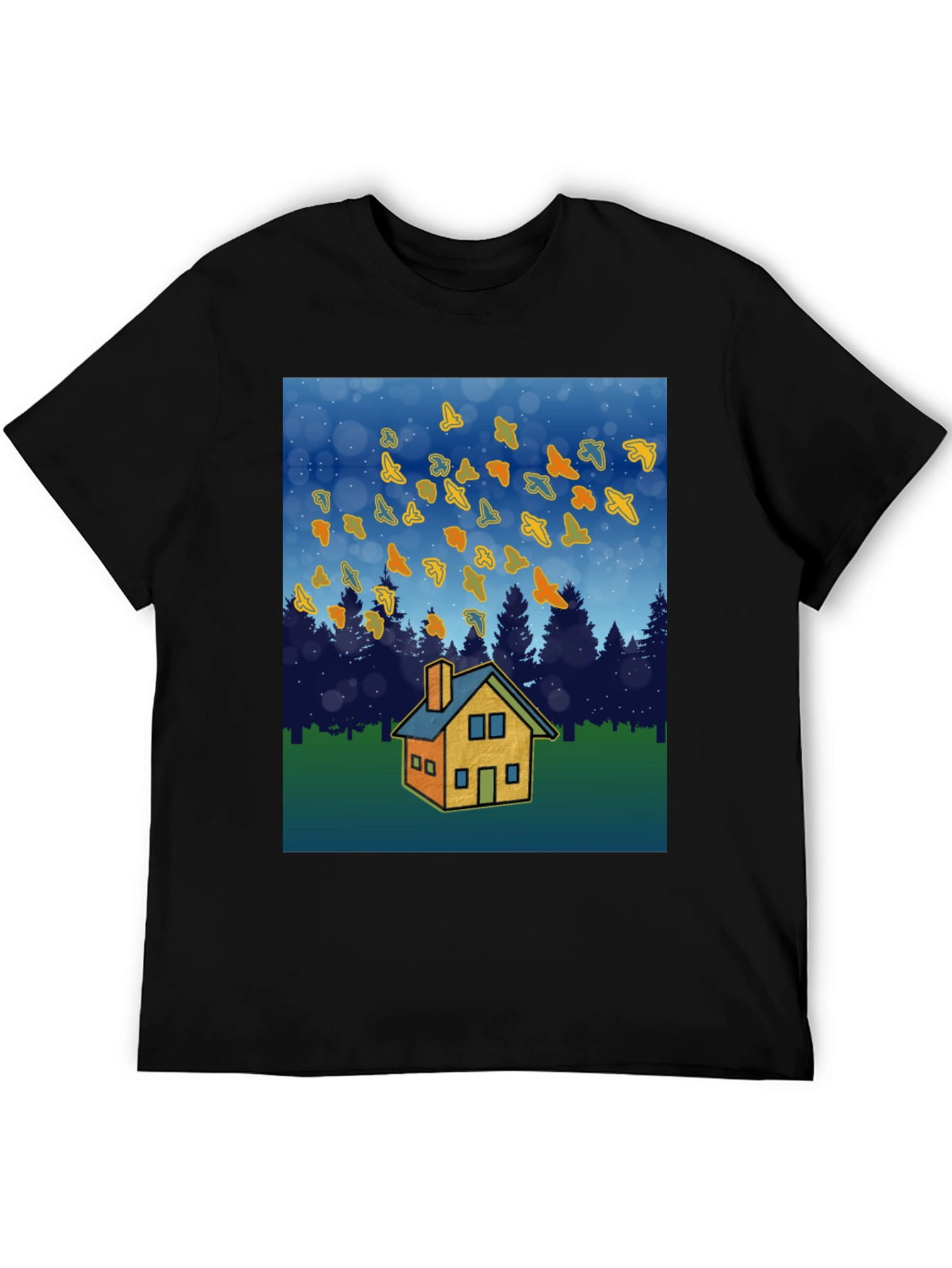 Autumn Home T-Shirt - Cozy Fall Design