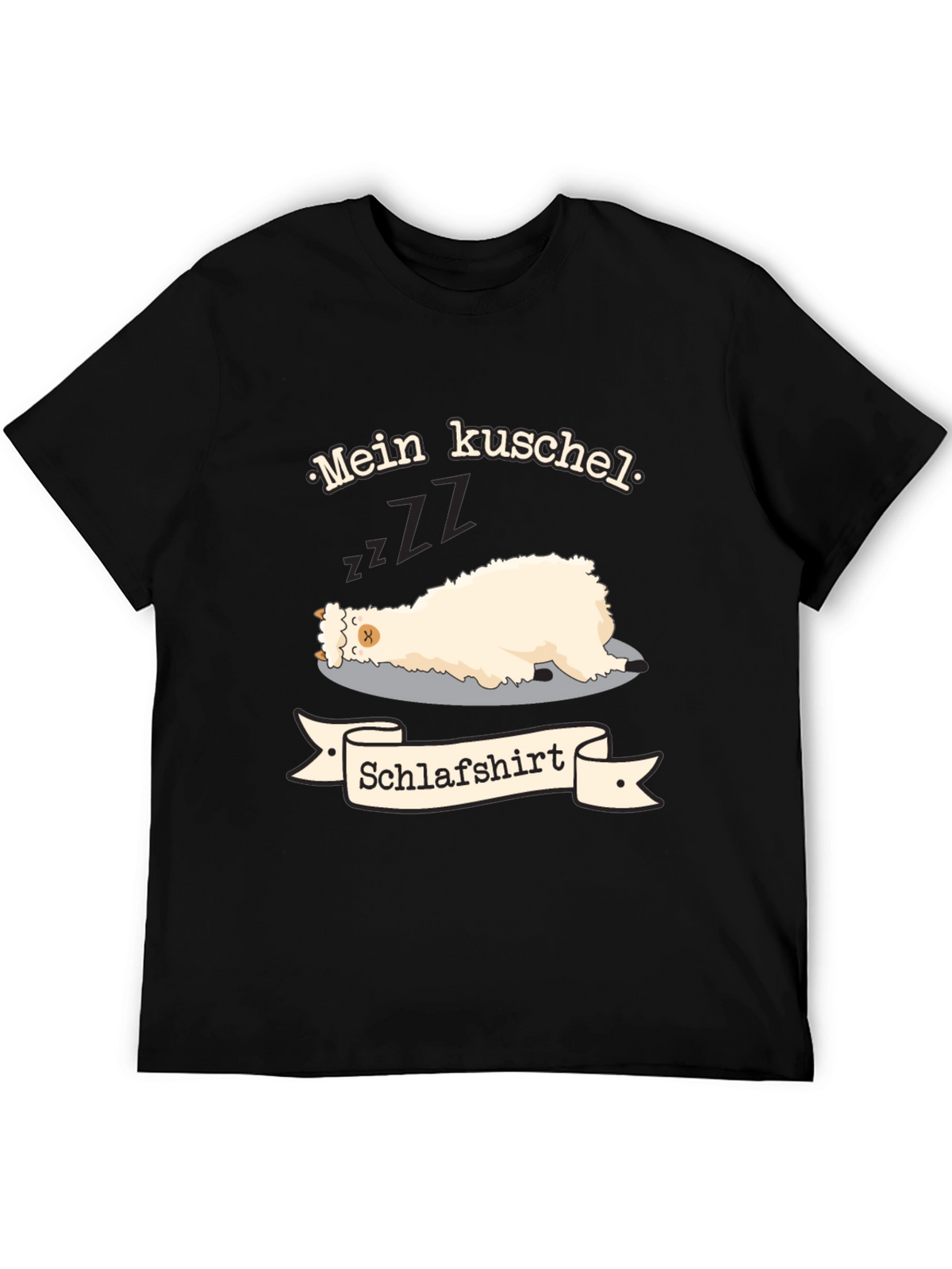 Mein Kuschel Schlafshirt - Sleeping Llama T-Shirt