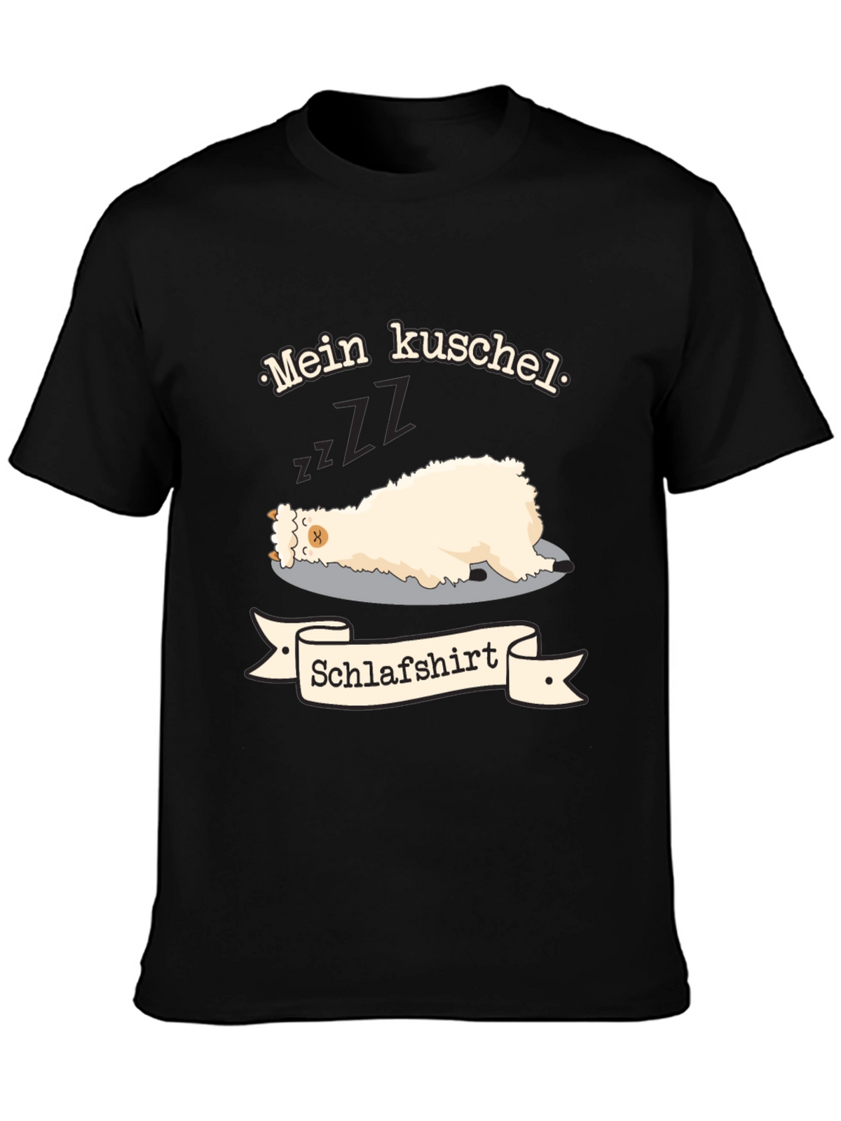 Mein Kuschel Schlafshirt - Sleeping Llama T-Shirt
