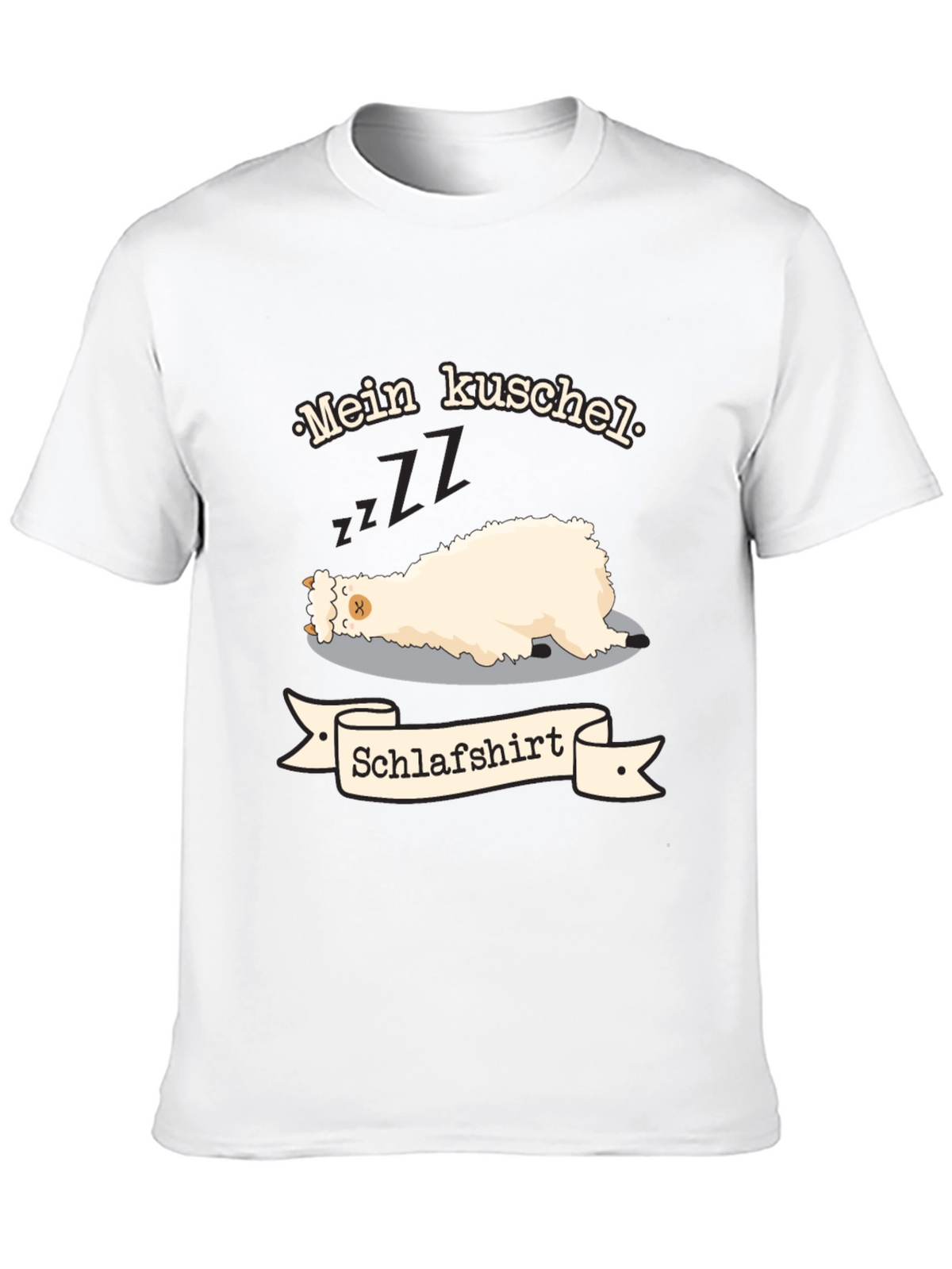 Mein Kuschel Schlafshirt - Sleeping Llama T-Shirt