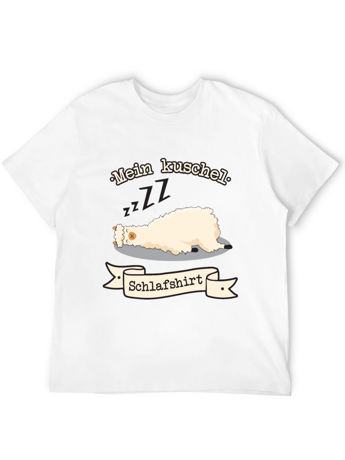 Mein Kuschel Schlafshirt - Sleeping Llama T-Shirt