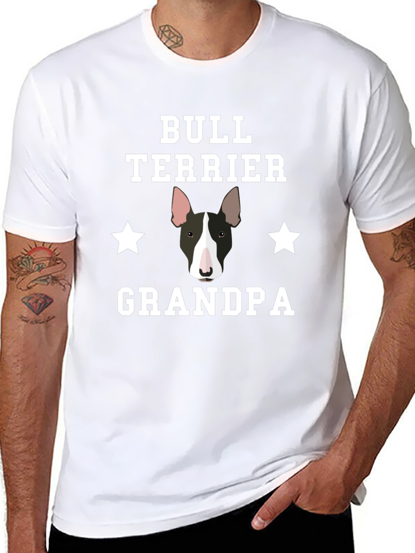 Bull Terrier Grandpa T-Shirt