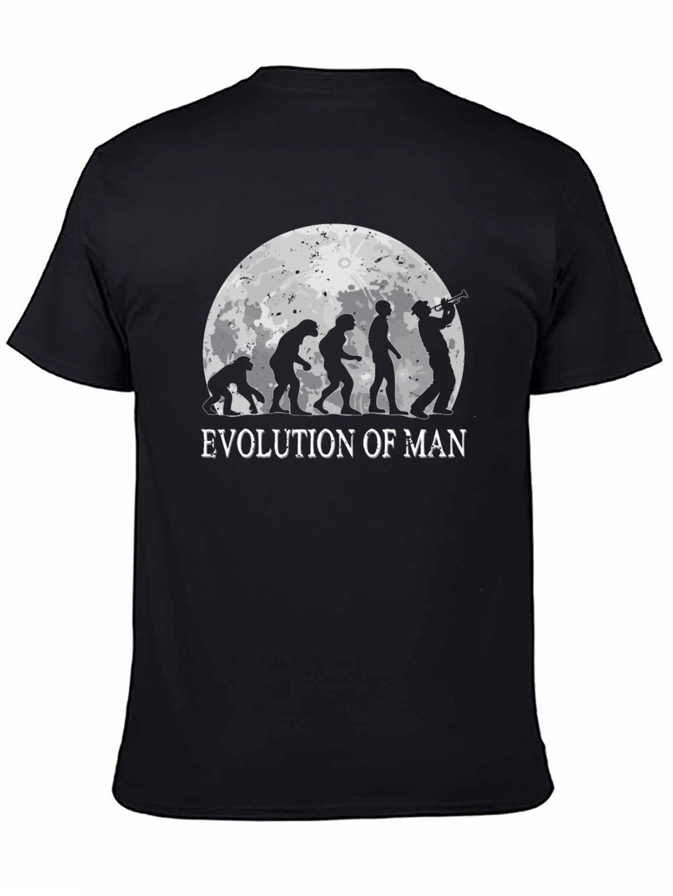 Evolution of Man T-Shirt: Humorous Musical Design