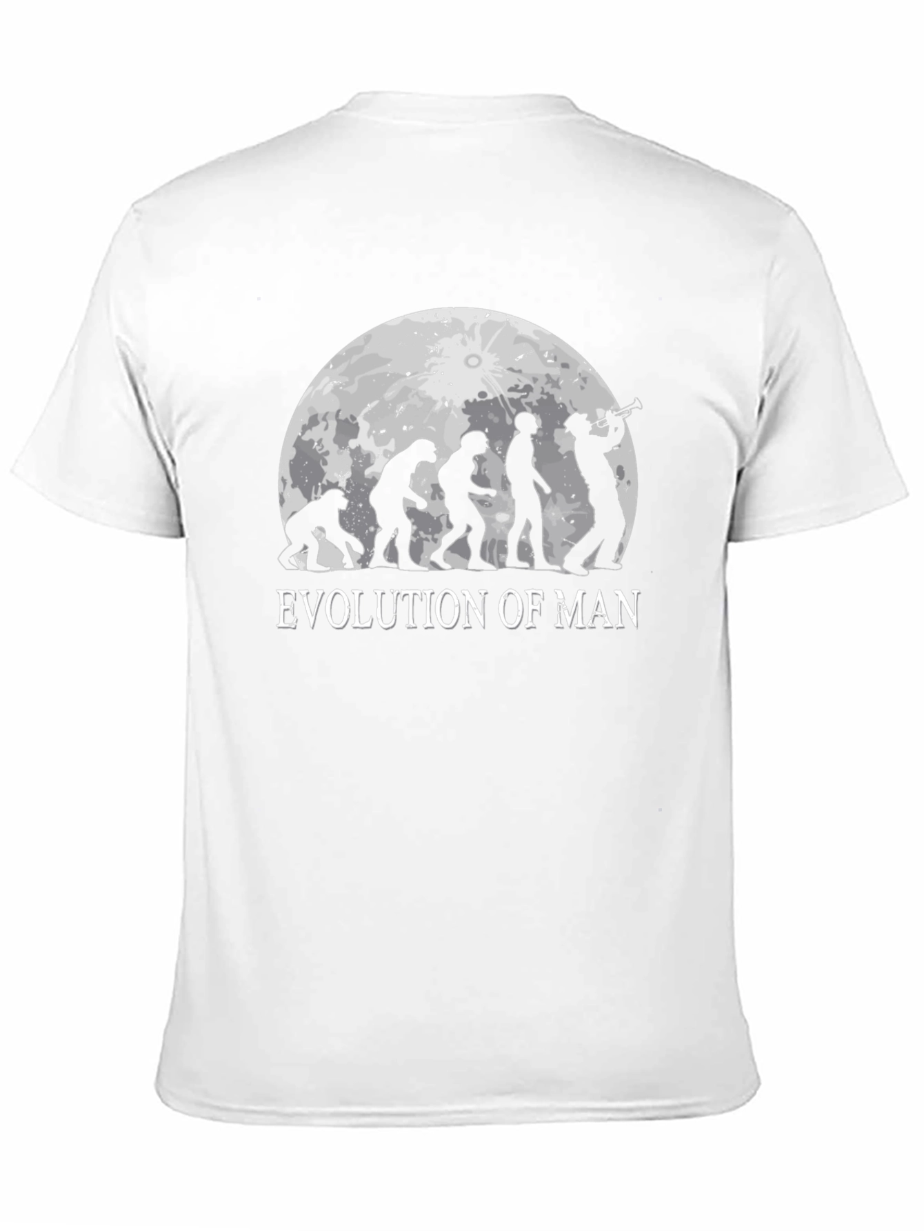 Evolution of Man T-Shirt: Humorous Musical Design