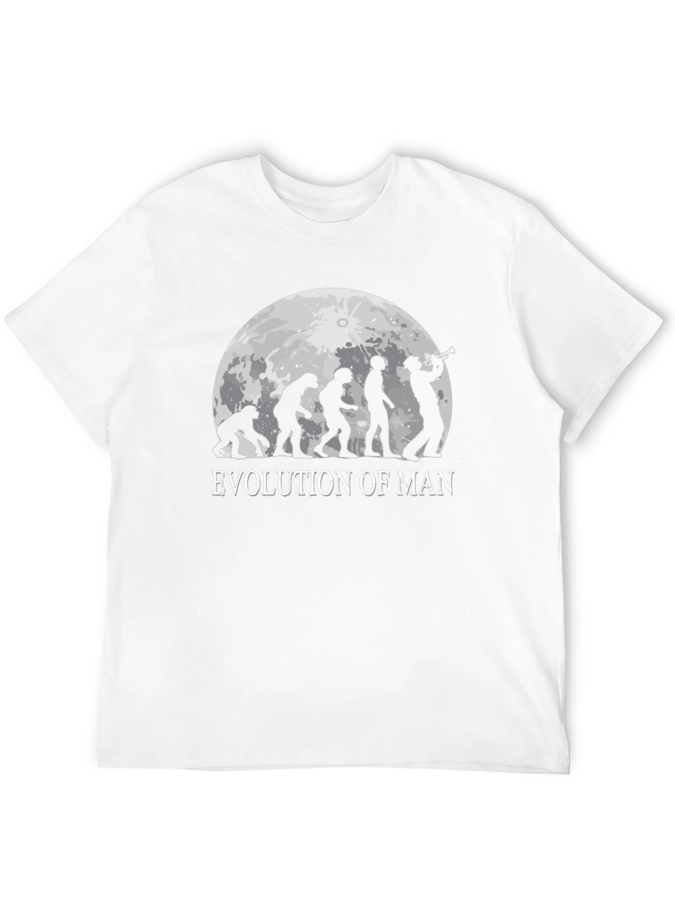 Evolution of Man T-Shirt: Humorous Musical Design