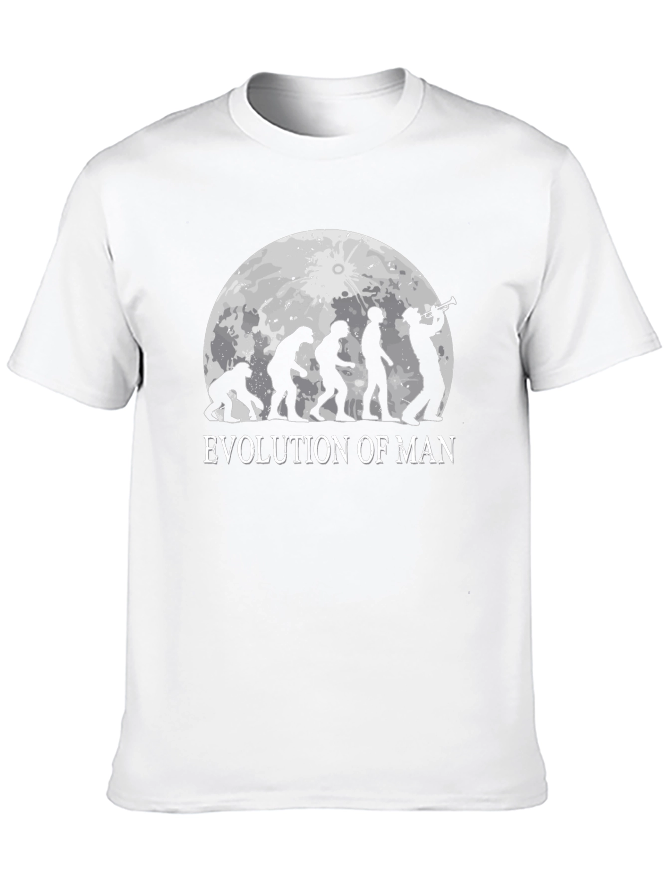 Evolution of Man T-Shirt: Humorous Musical Design