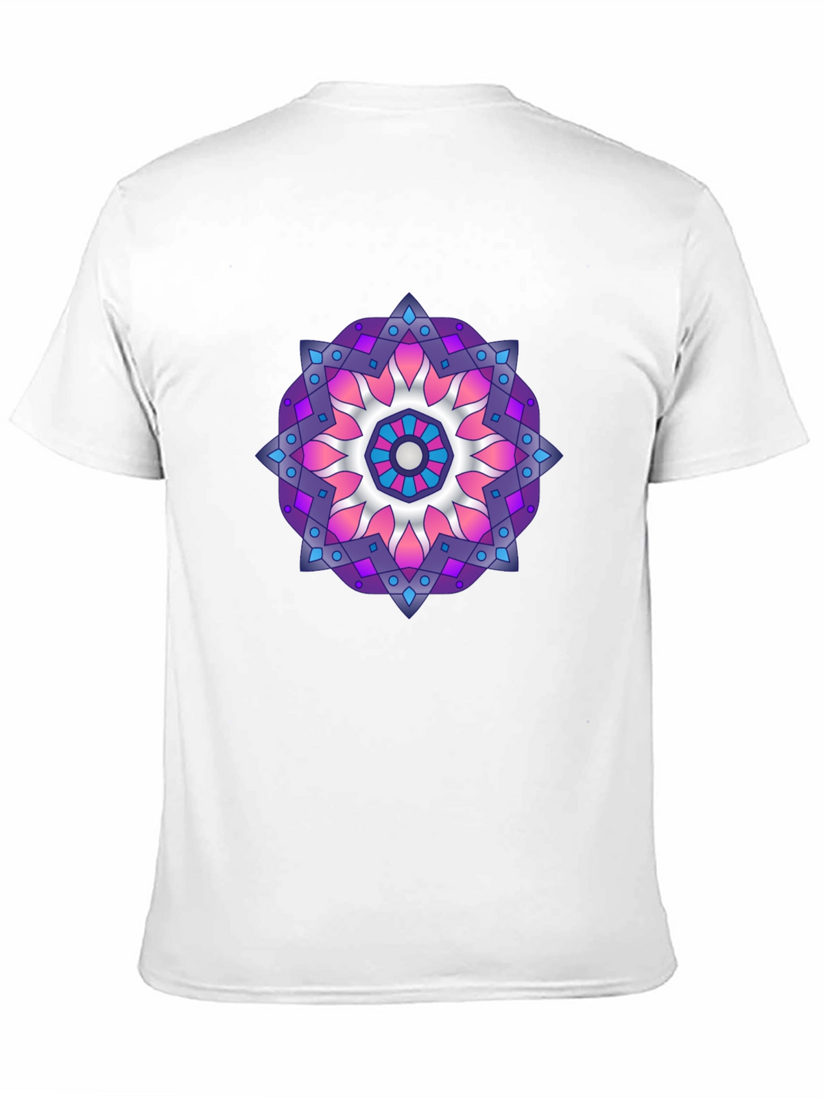 Mandala T-Shirt - Black Cotton Blend Graphic Tee