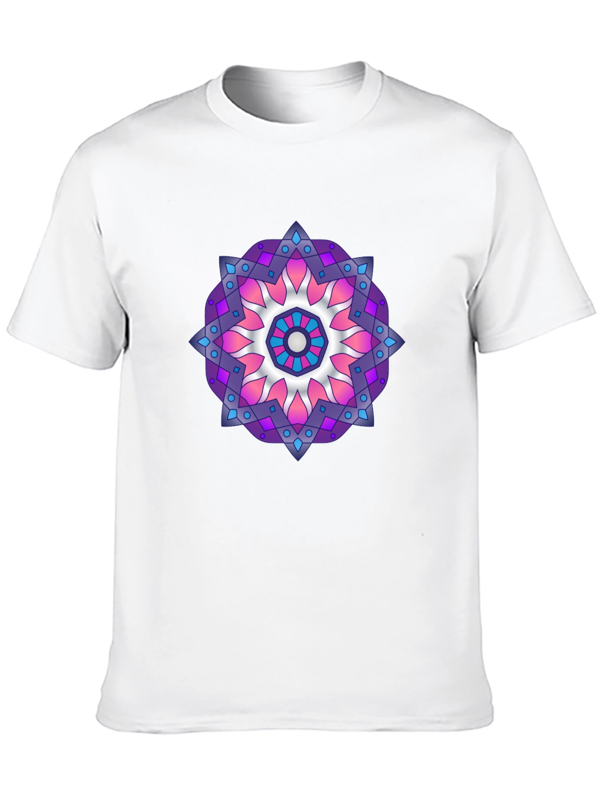 Mandala T-Shirt - Black Cotton Blend Graphic Tee