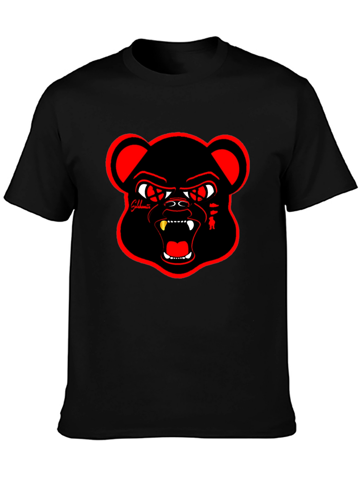 Bold Graphic Tee - Angry Bear Design