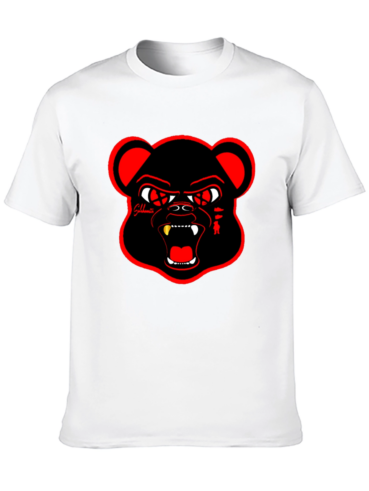 Bold Graphic Tee - Angry Bear Design