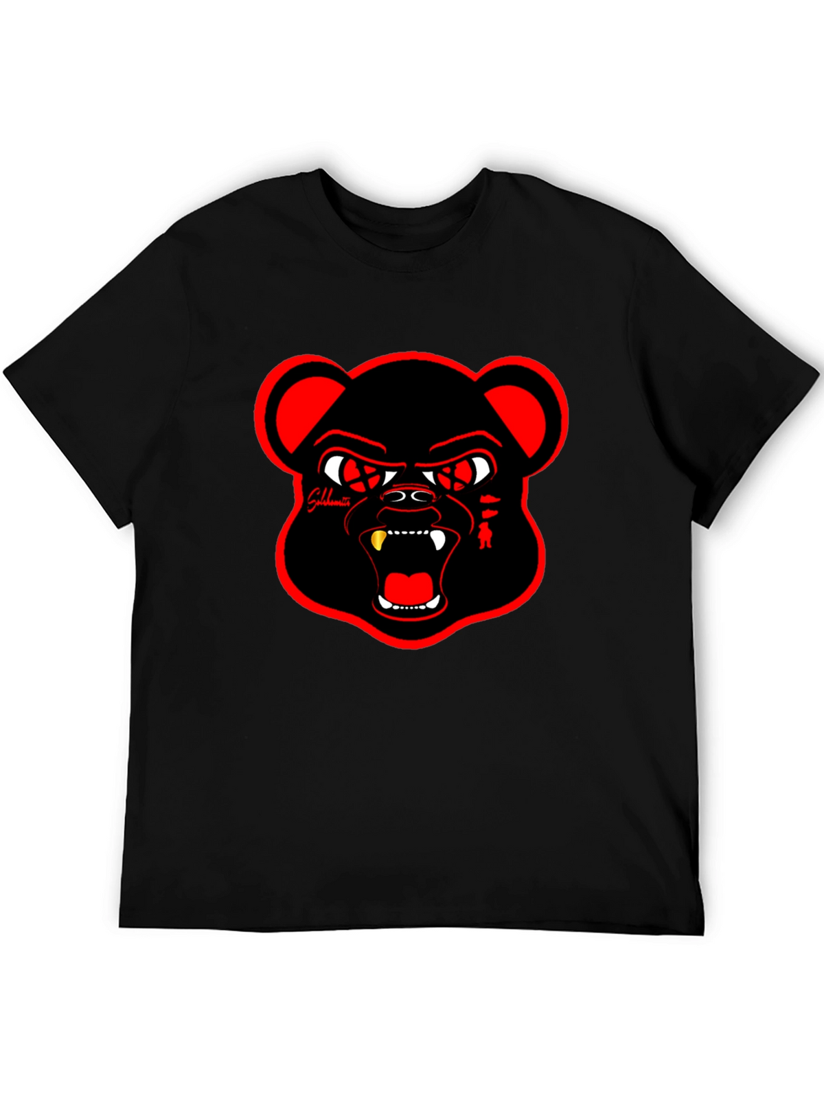 Bold Graphic Tee - Angry Bear Design