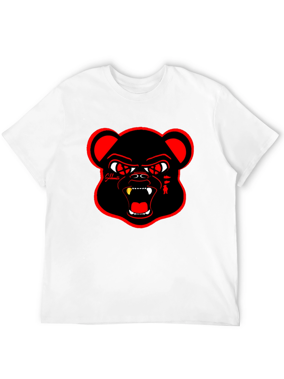 Bold Graphic Tee - Angry Bear Design