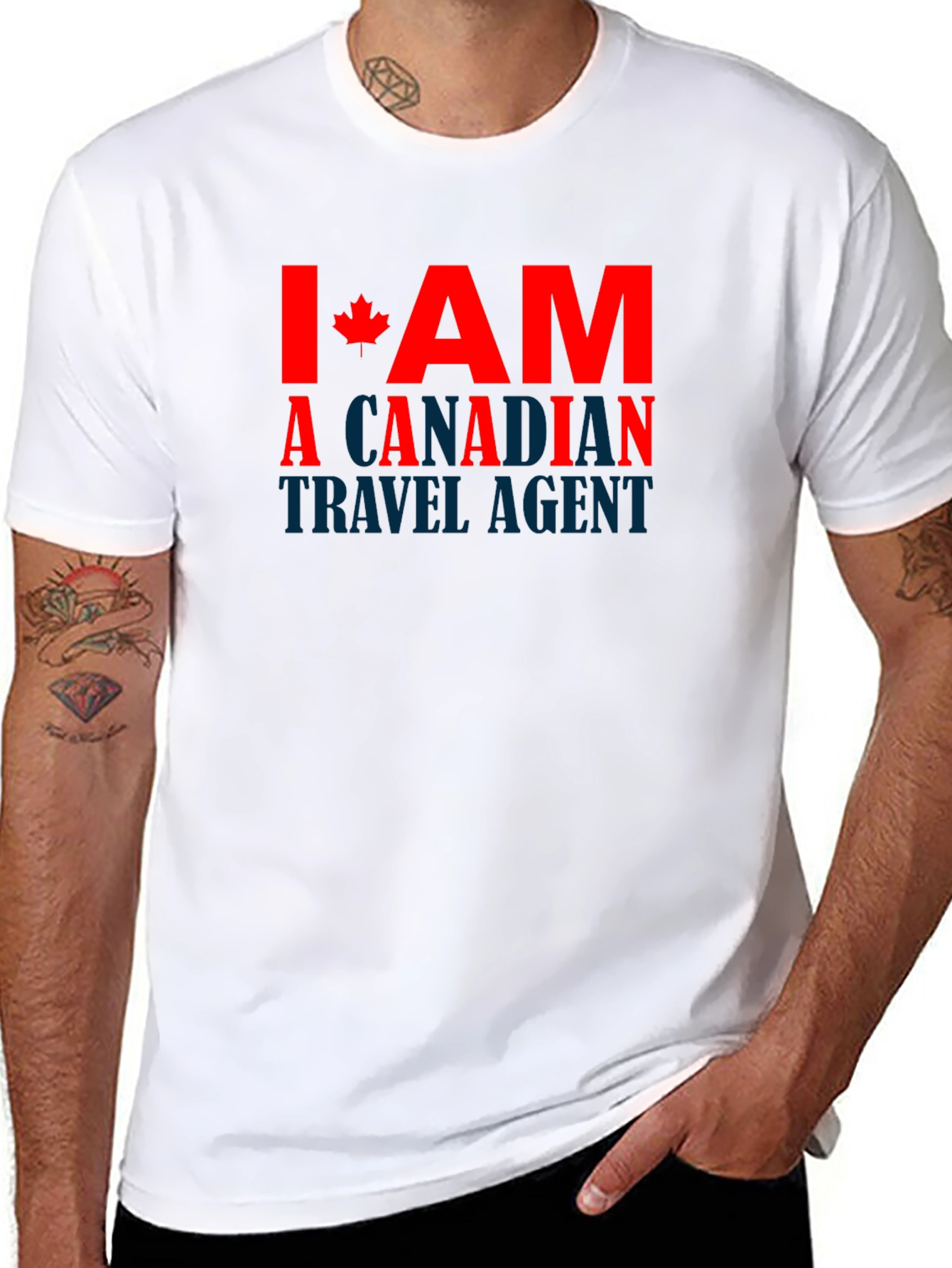 Canadian Travel Agent T-Shirt - Novelty Design