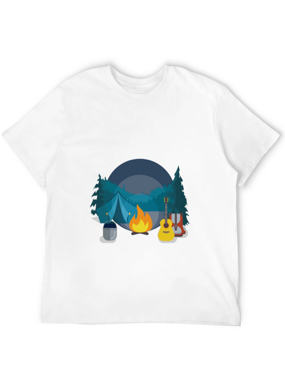 Camping Adventure Black T-Shirt