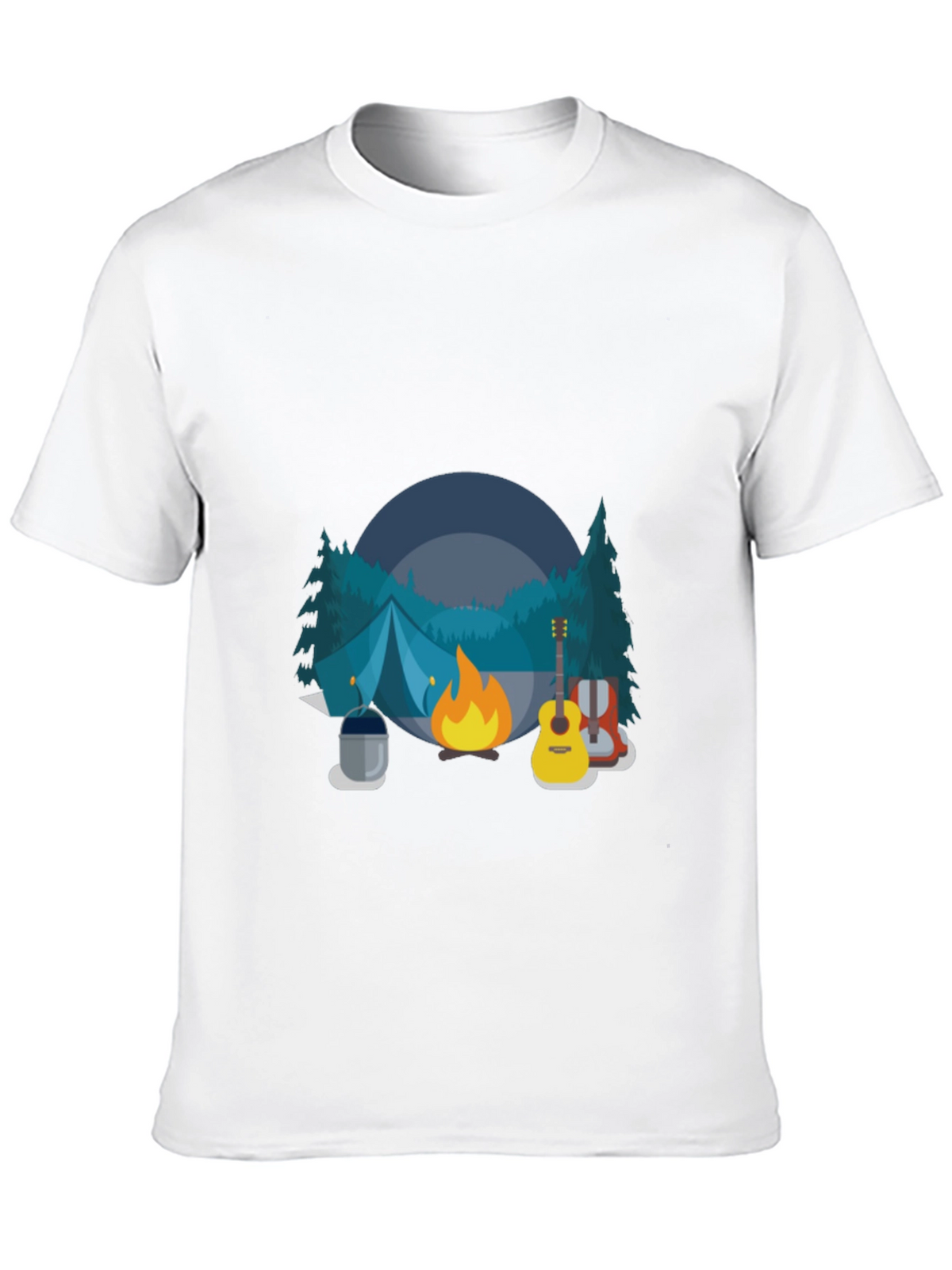Camping Adventure Black T-Shirt