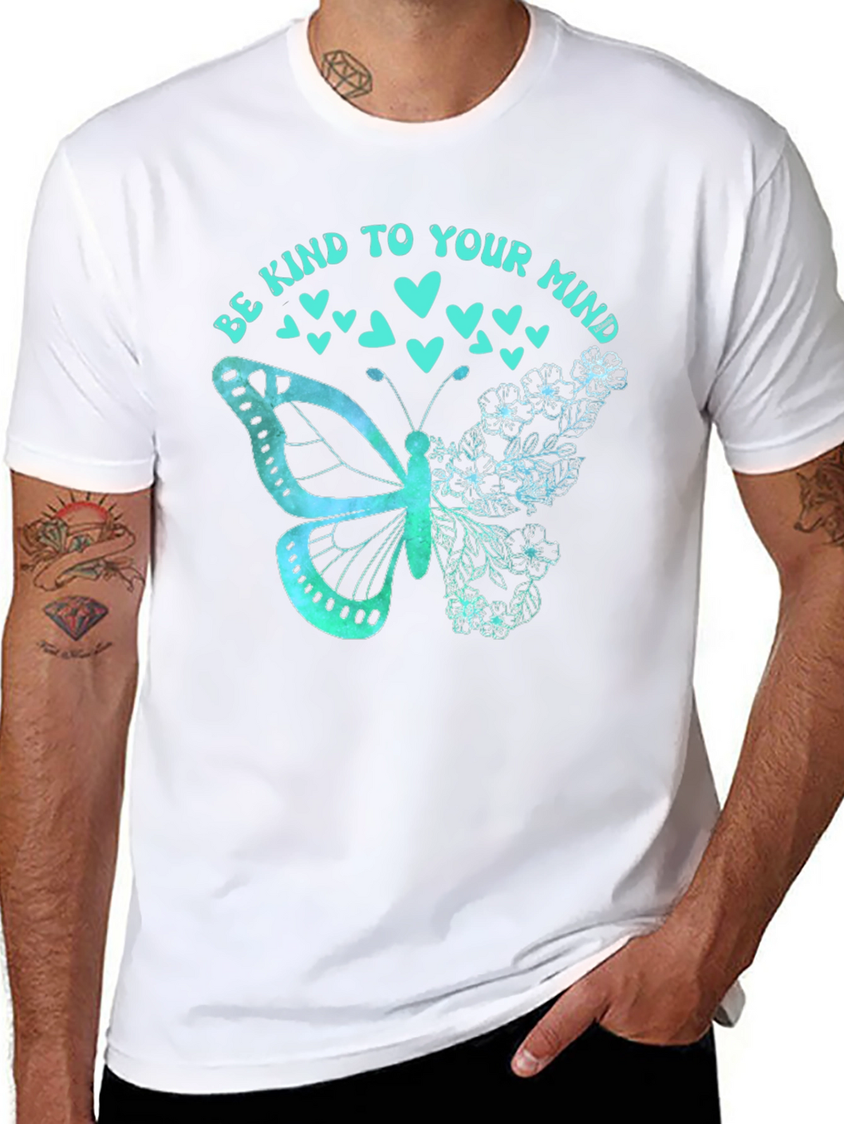 Be Kind To Your Mind Butterfly Graphic Tee