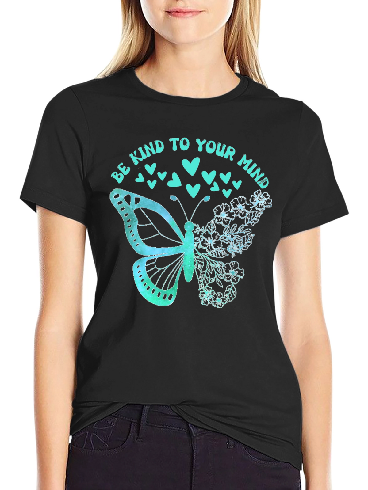 Be Kind To Your Mind Butterfly Graphic Tee