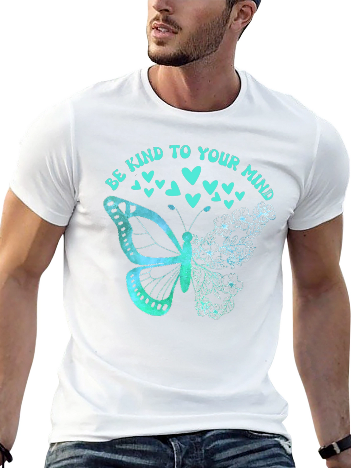 Be Kind To Your Mind Butterfly Graphic Tee