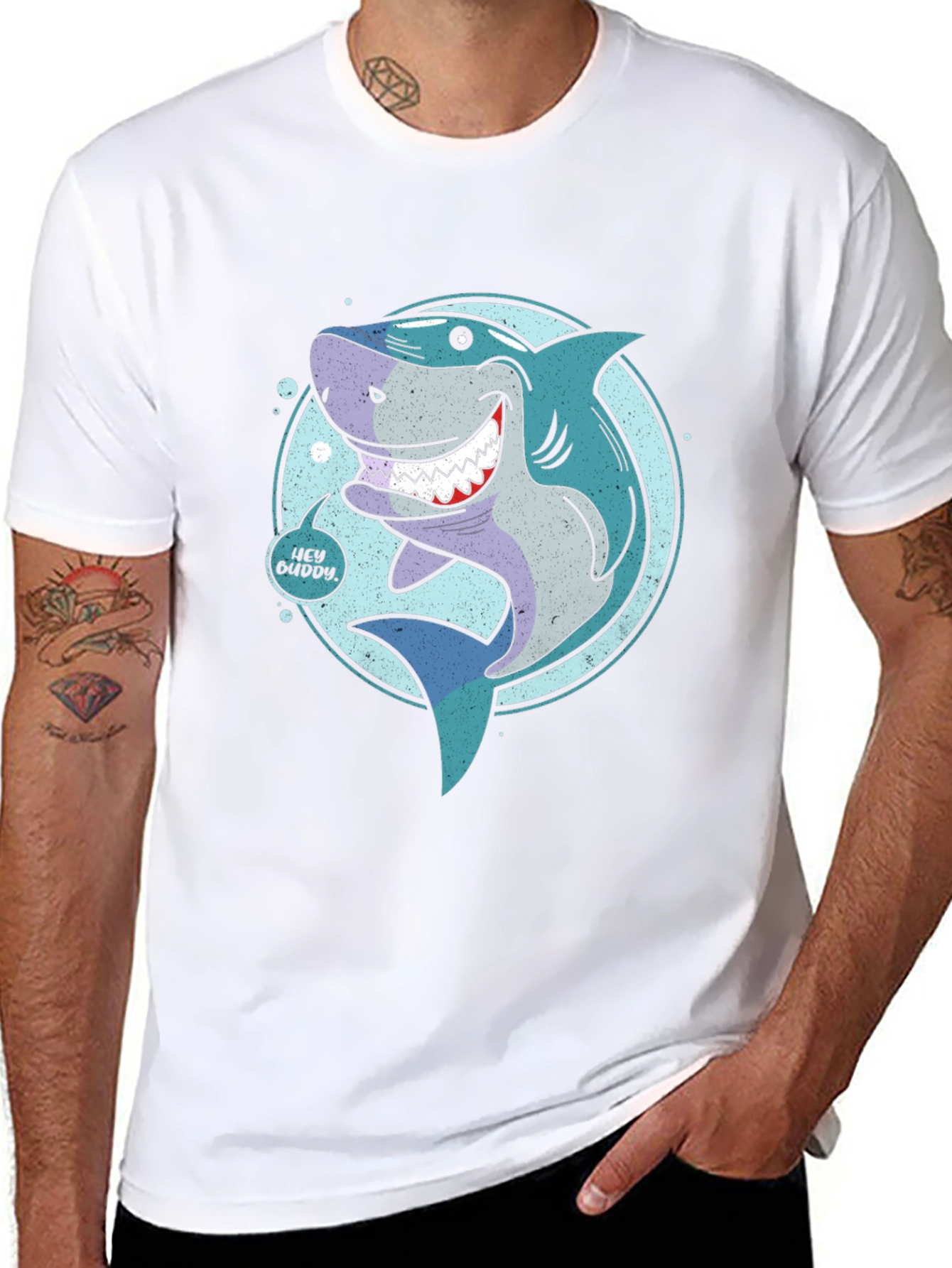Shark Graphic Tee - Hey Buddy Design